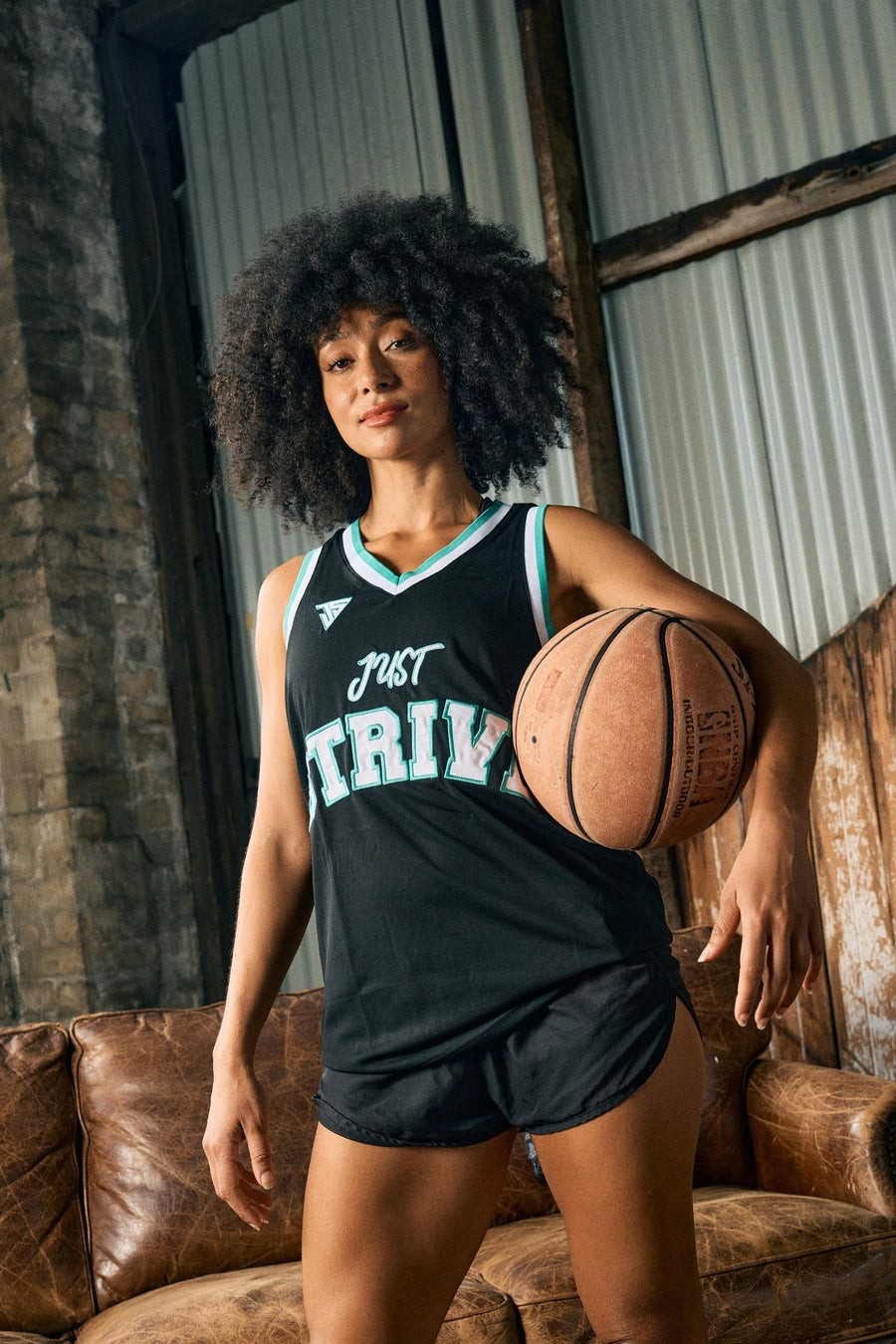 Just Strive Signature Jersey - Black & Teal