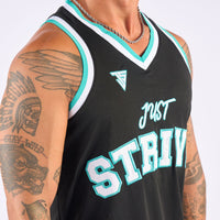 Just Strive Signature Jersey - Black & Teal