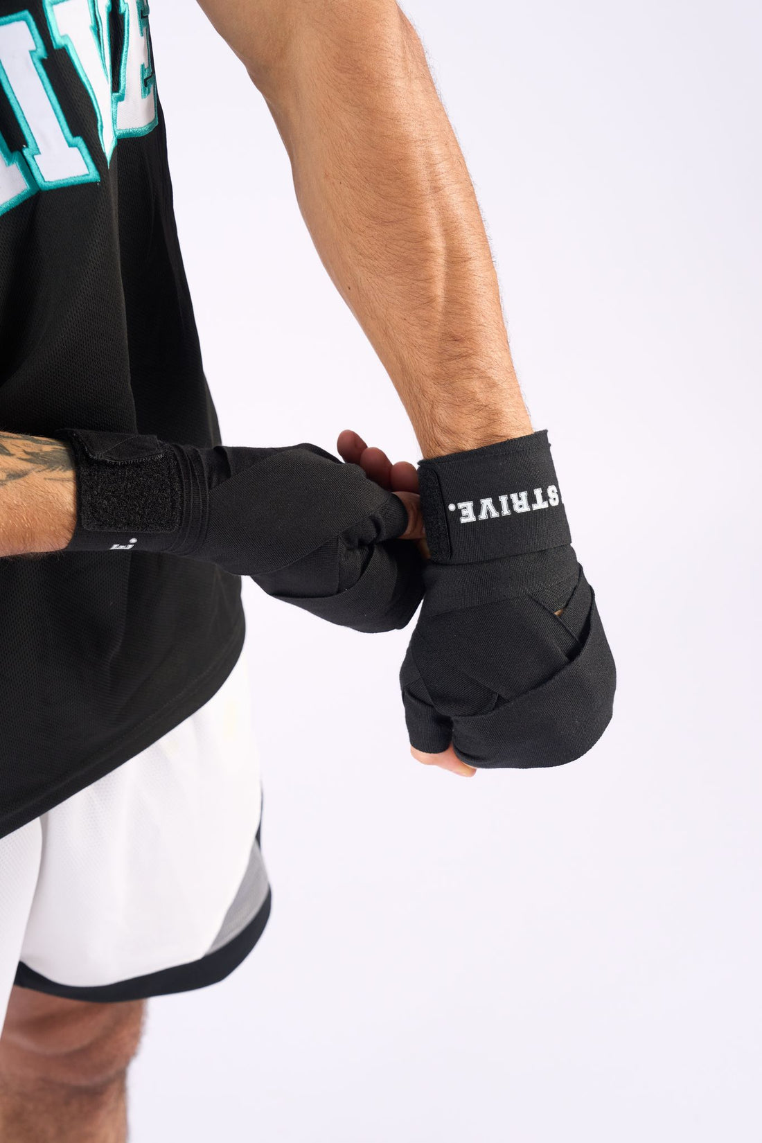 Hybrid hand-wraps with roller